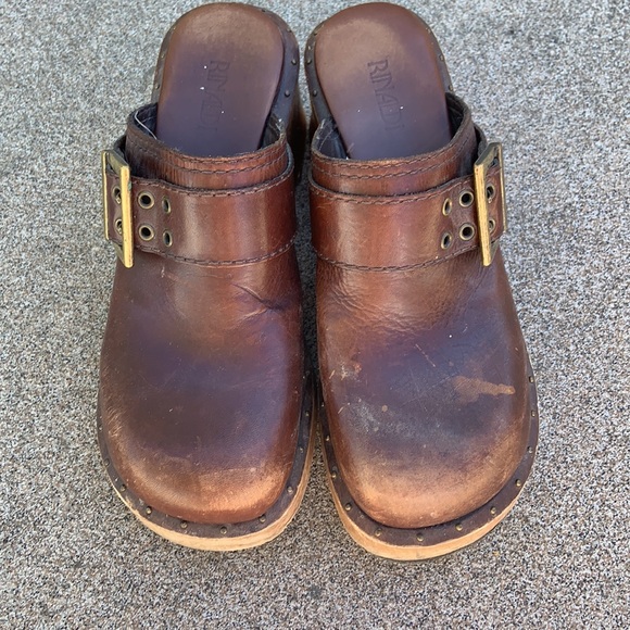 Vintage Rinaldi Wooden and leather clogs - Picture 2 of 5